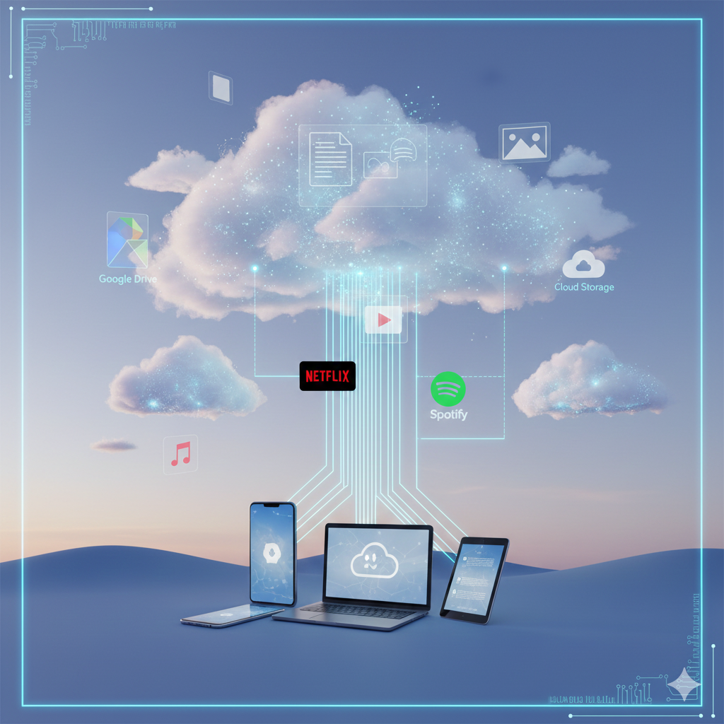 O Que é a Nuvem (Cloud) e Por Que Tudo Fica Lá: Google Drive, Netflix e Seus Aplicativos